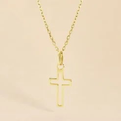 Pendentif Aimee Croix Or Jaune|Marc Orian Sale