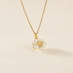 Pendentif Ange Nuage Or Jaune