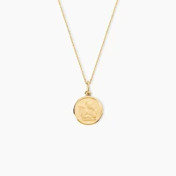 Pendentif Ange Rond Or Jaune