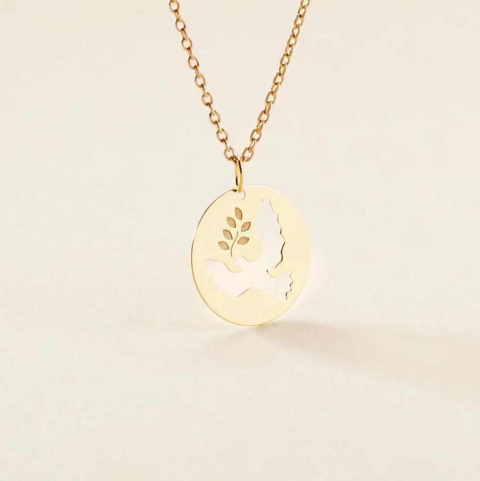 Pendentif Anny Colombe Or Jaune