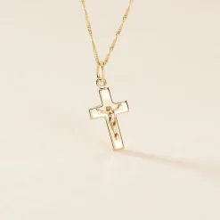 Pendentif Arabel Croix Or Jaune|Marc Orian Online