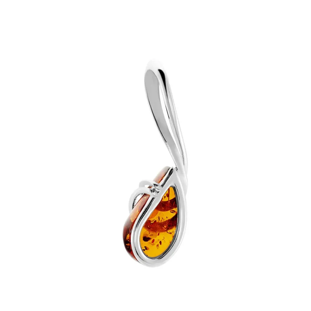 Pendentif Argent Blanc Melusine Ambre|Marc Orian Discount