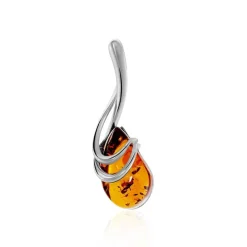 Pendentif Argent Blanc Melusine Ambre|Marc Orian Discount