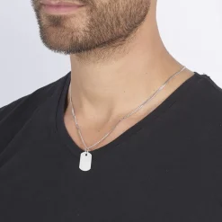 Pendentif Aymerik Argent Blanc