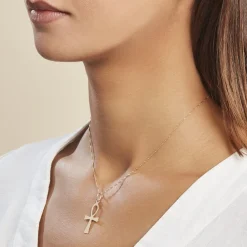 Pendentif Basilissa Croix De Vie Or Jaune|Marc Orian Discount
