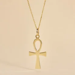 Pendentif Basilissa Croix De Vie Or Jaune|Marc Orian Discount