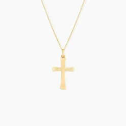 Pendentif Benny Croix Ciselee Or Jaune|Marc Orian