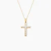 Pendentif Benny Croix Ciselee Or Bicolore|Marc Orian Outlet