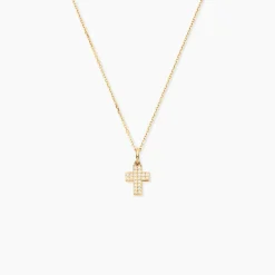 Pendentif Canice Croix Or Jaune Oxyde De Zirconium|Marc Orian Sale