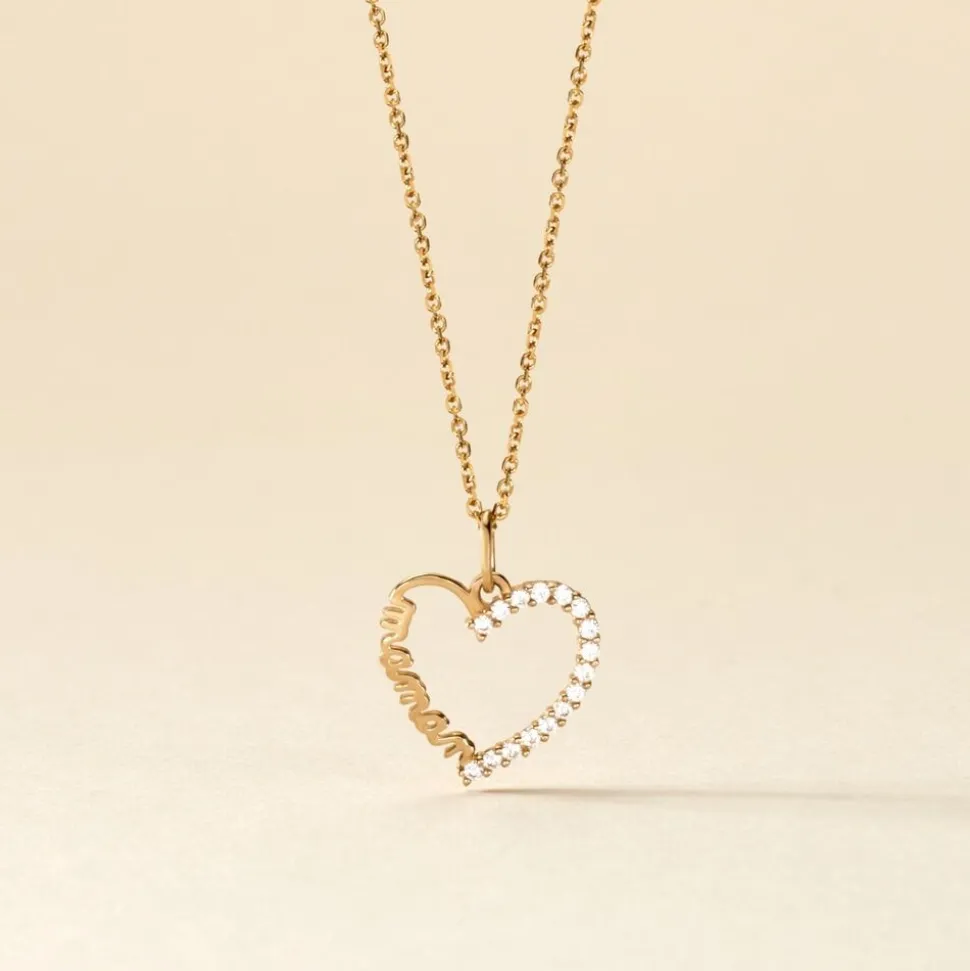 Pendentif Chiela Or Jaune Oxyde De Zirconium