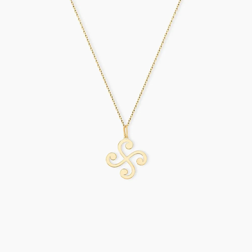 Pendentif Cobeia Croix Basque Or Jaune|Marc Orian Clearance