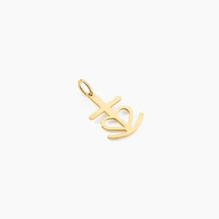 Pendentif Cobeia Croix De Camargue Or Jaune