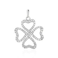 Pendentif Daiki Or Blanc Oxyde De Zirconium|Marc Orian Hot