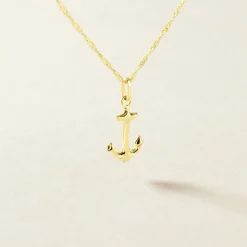 Pendentif Edouarda Ancre Or Jaune