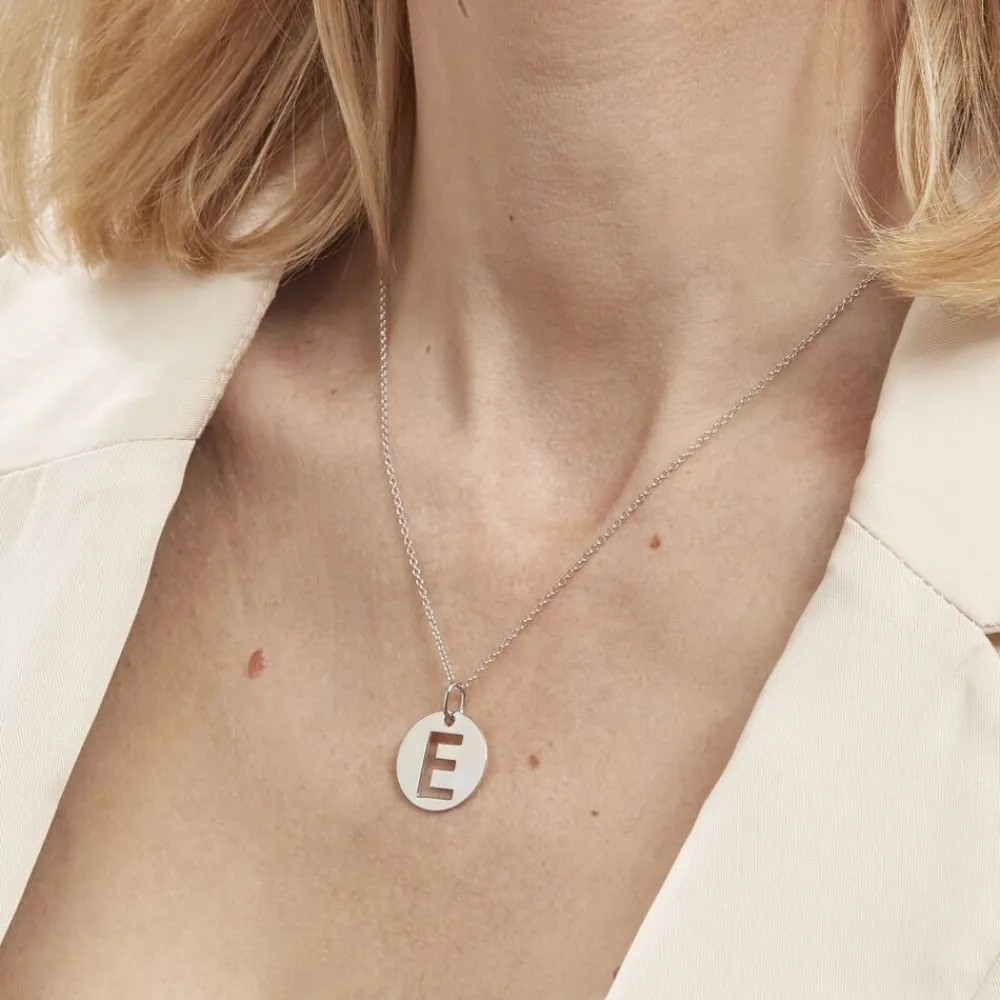 Pendentif Elio E Argent Blanc|Marc Orian