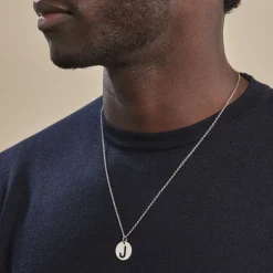 Pendentif Elio J Argent Blanc|Marc Orian Online