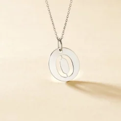 Pendentif Elio O Argent Blanc|Marc Orian New
