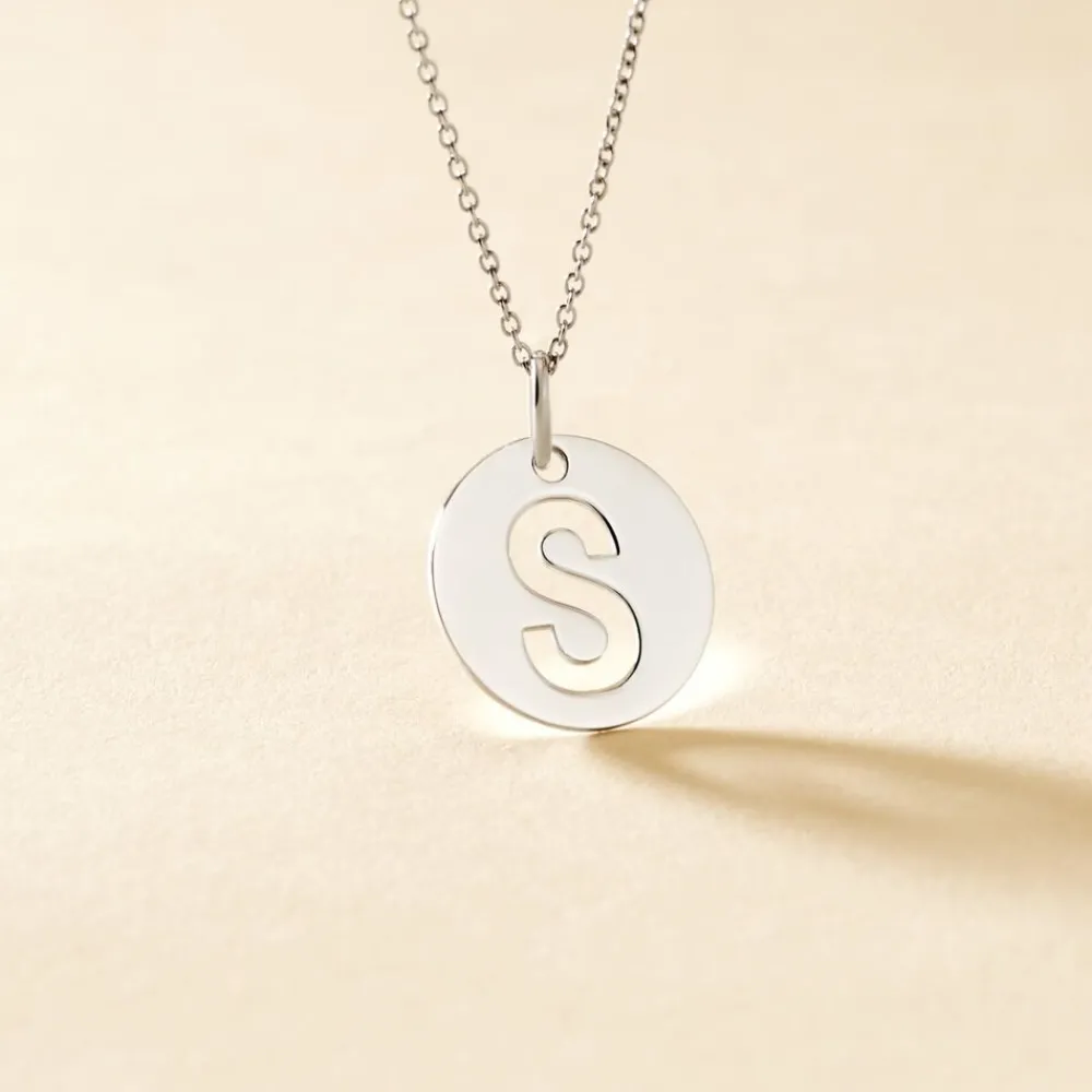Pendentif Elio S Argent Blanc|Marc Orian Best