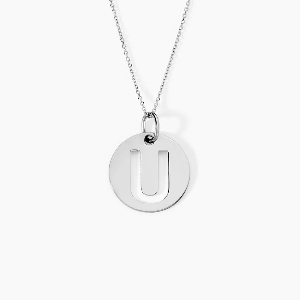 Pendentif Elio U Argent Blanc|Marc Orian Outlet