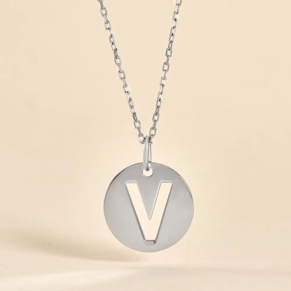 Pendentif Elio V Argent Blanc|Marc Orian