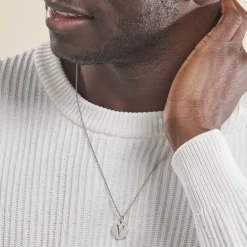 Pendentif Elio V Argent Blanc|Marc Orian