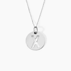 Pendentif Elio X Argent Blanc|Marc Orian Online