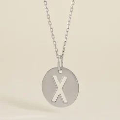 Pendentif Elio X Argent Blanc|Marc Orian Online