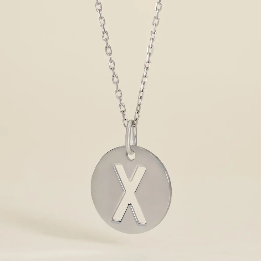 Pendentif Elio X Argent Blanc|Marc Orian Online