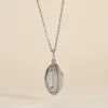 Pendentif Elrick Argent Blanc