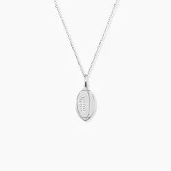 Pendentif Elrick Argent Blanc