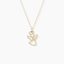 Pendentif Estrellita Ange Aureole Or Jaune