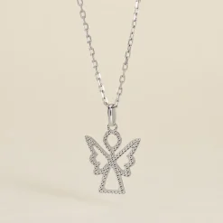 Pendentif Estrellita Ange Or Blanc