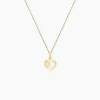 Pendentif Eudocie Coeur Lettre Or Jaune