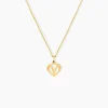Pendentif Eudocie Coeur Lettre Or Jaune|Marc Orian Outlet