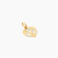 Pendentif Eudocie Coeur Lettre Or Jaune|Marc Orian Outlet