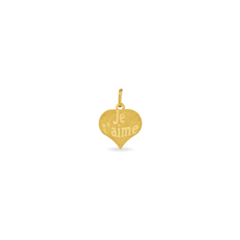 Pendentif Eudocie Coeur Message Or Jaune|Marc Orian