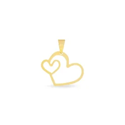 Pendentif Eudocie Coeurs Diamantes Or Jaune|Marc Orian Outlet