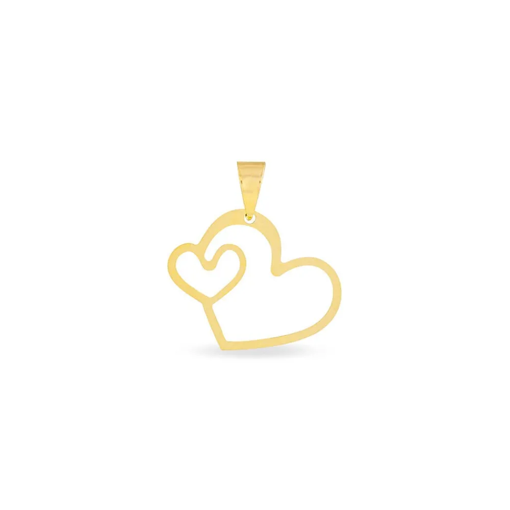 Pendentif Eudocie Coeurs Diamantes Or Jaune|Marc Orian Outlet