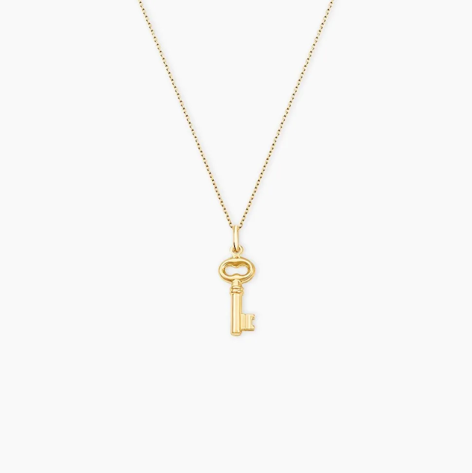 Pendentif Fatilia Clef Coeur Or Jaune