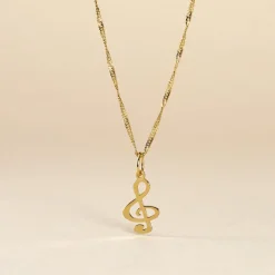 Pendentif Fausta Musique Or Jaune