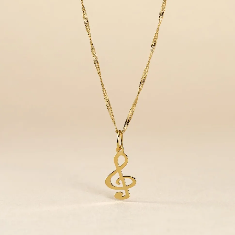 Pendentif Fausta Musique Or Jaune