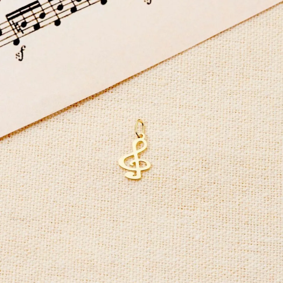 Pendentif Fausta Musique Or Jaune