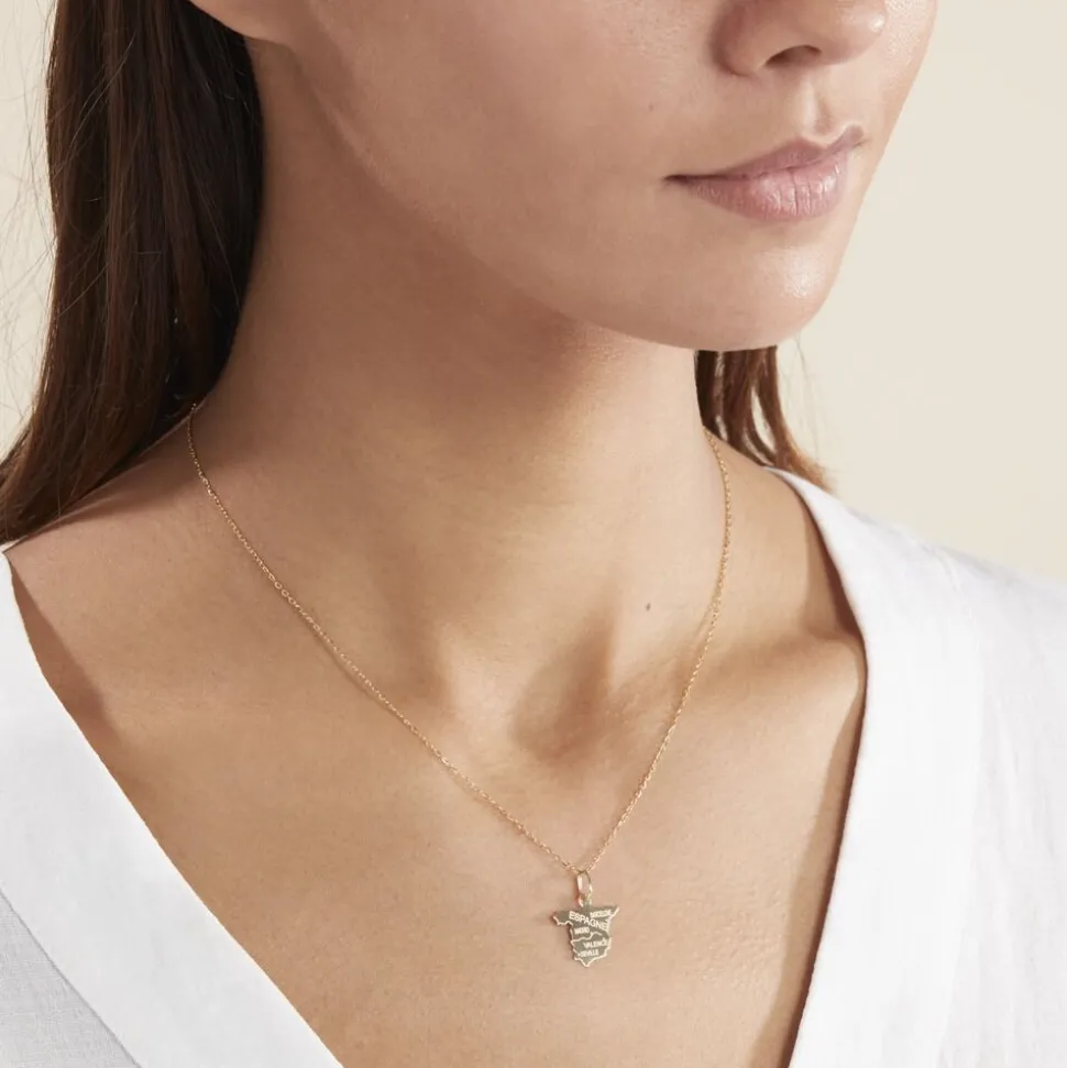 Pendentif Gaietana Espagne Or Jaune