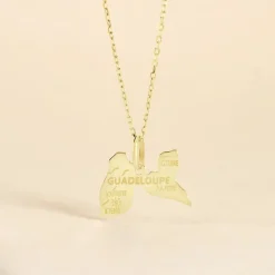 Pendentif Gaietana Guadeloupe Or Jaune