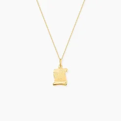 Pendentif Golda Ange Parchemin Or Jaune