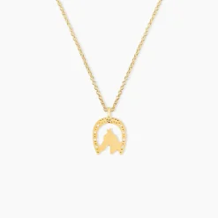 Pendentif Hadia Fer A Cheval Or Jaune