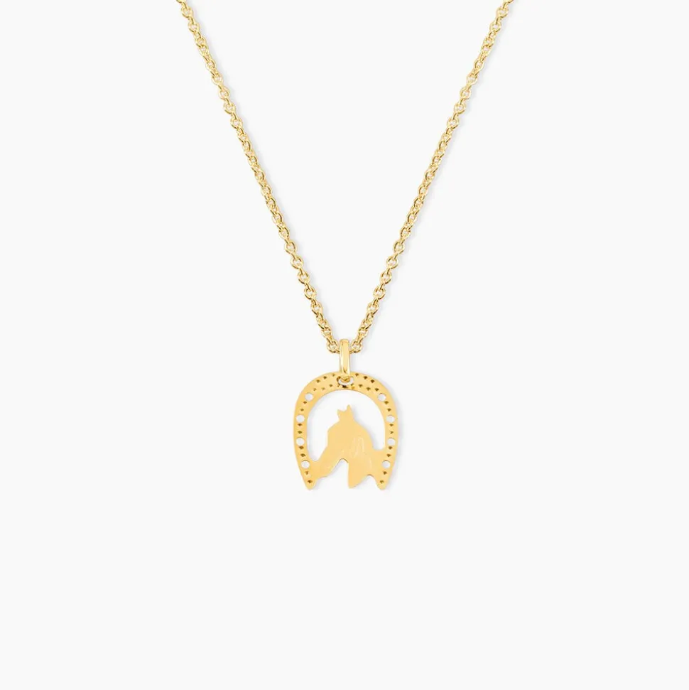 Pendentif Hadia Fer A Cheval Or Jaune