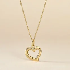 Pendentif Haiza Coeur Bombe Or Jaune