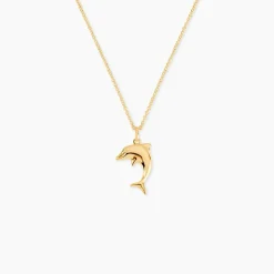 Pendentif Haizia Dauphin Or Jaune