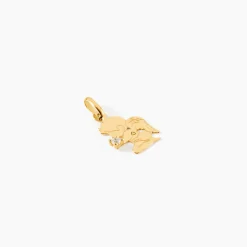Pendentif Hallie Ange Or Jaune Oxyde De Zirconium